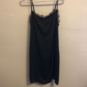 Black Hollister silk dress/slip